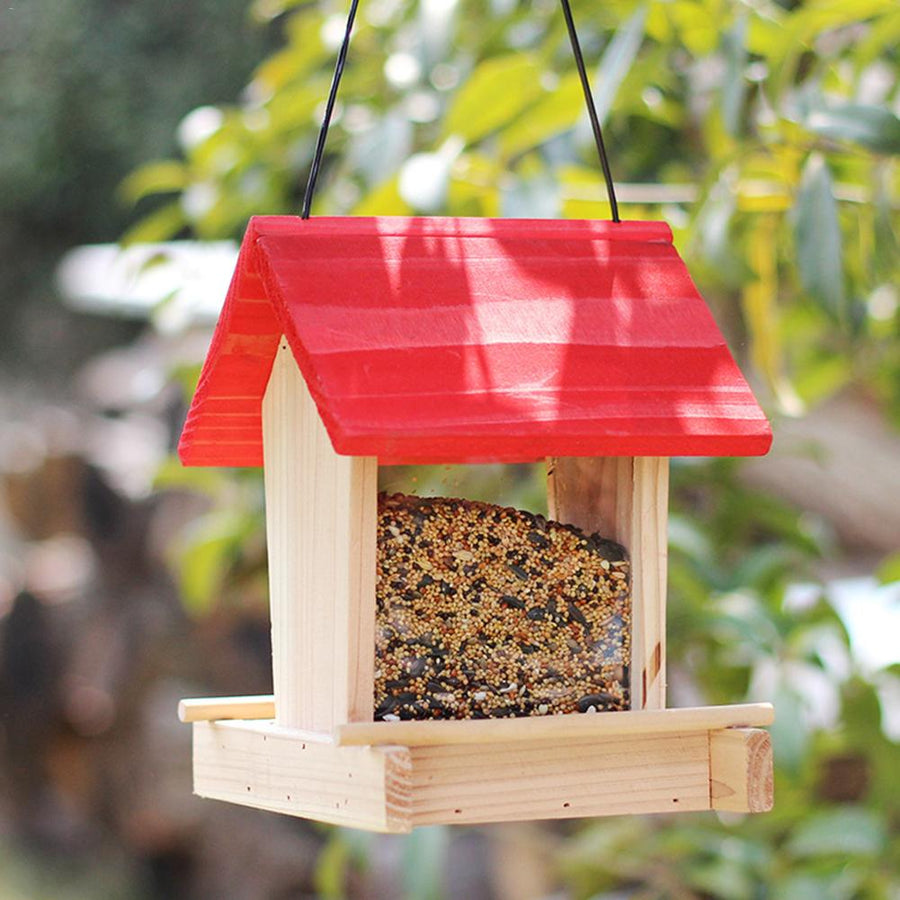 Suspended Rain-Proof Bird Food Feeder
