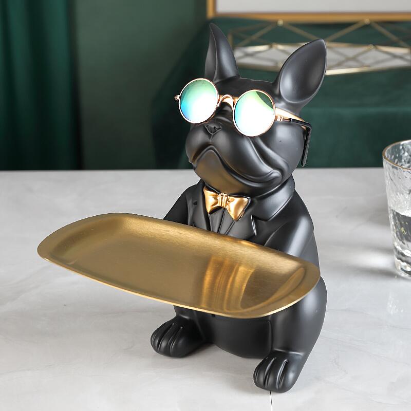 Cool Bulldog Sculpture Table Decoration