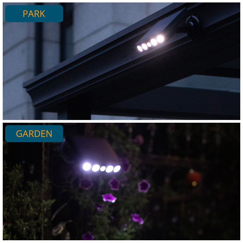 Solar Powered & Waterproof Outdoor Motion Sensor Lighting
