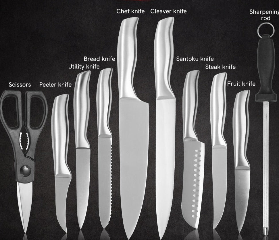 Stainless steel fruit knife household peeler knife set, portable