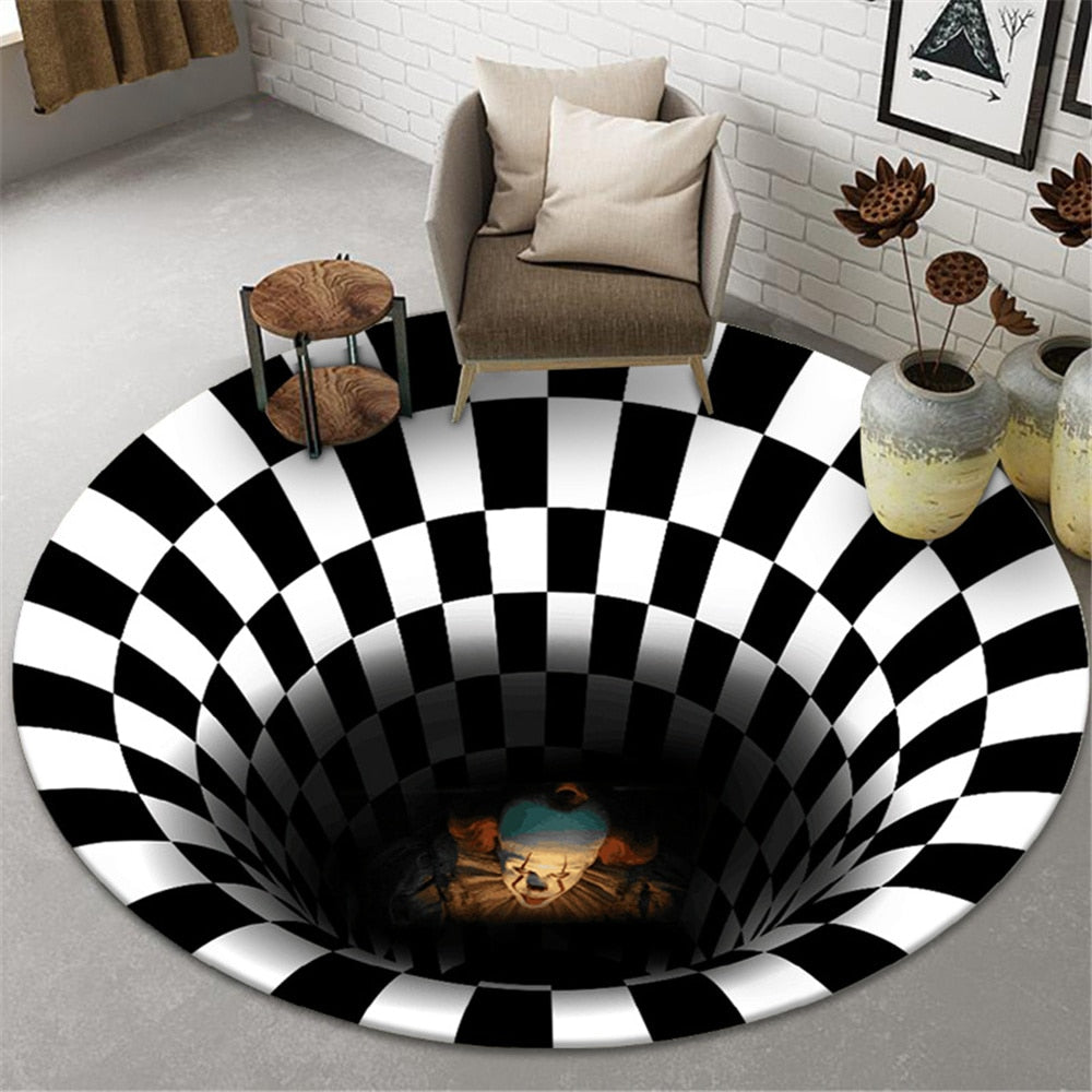 Shop 3D Vortex Illusion Carpet  Illusion Carpet For Sale –