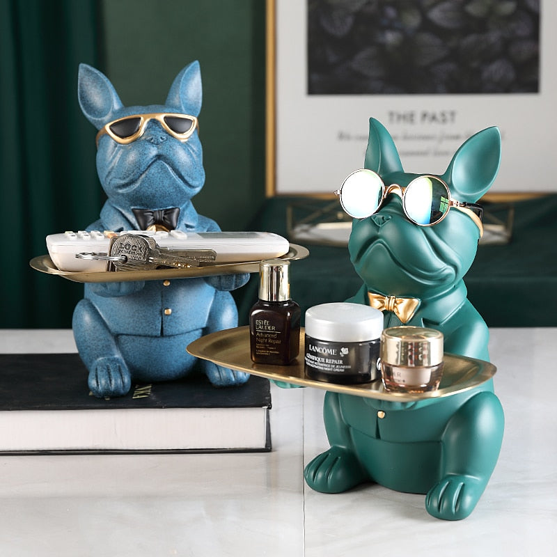 Cool Bulldog Sculpture Table Decoration