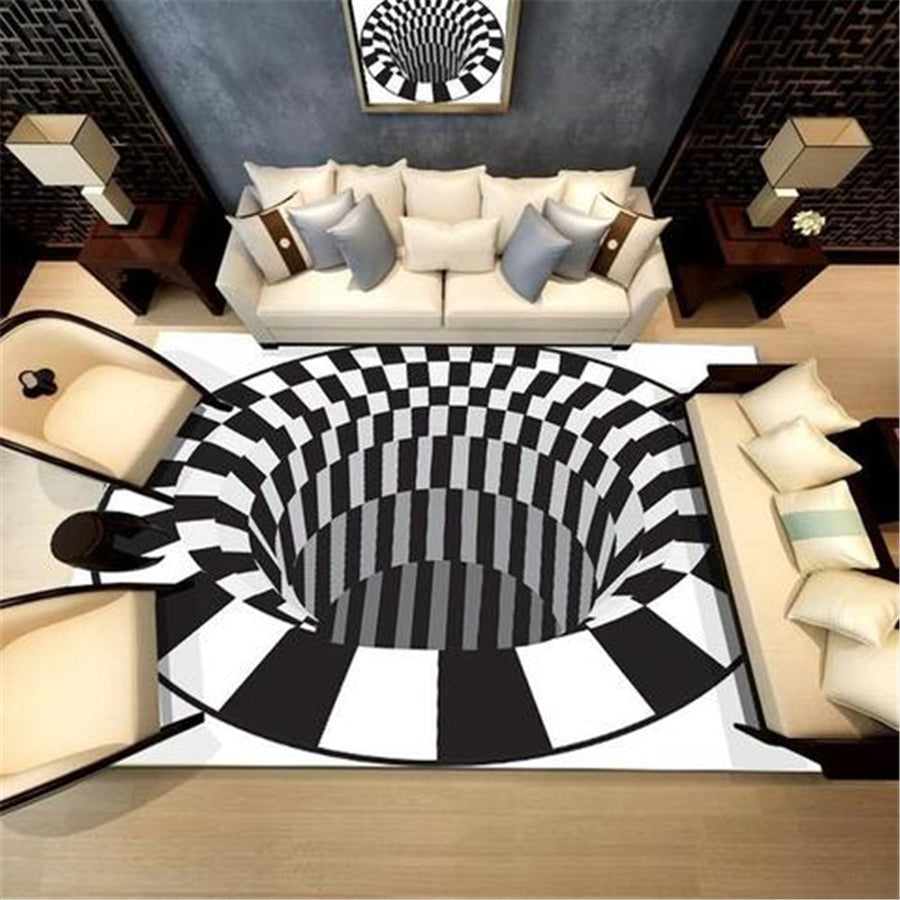 3D  Vortex Illusion Carpet