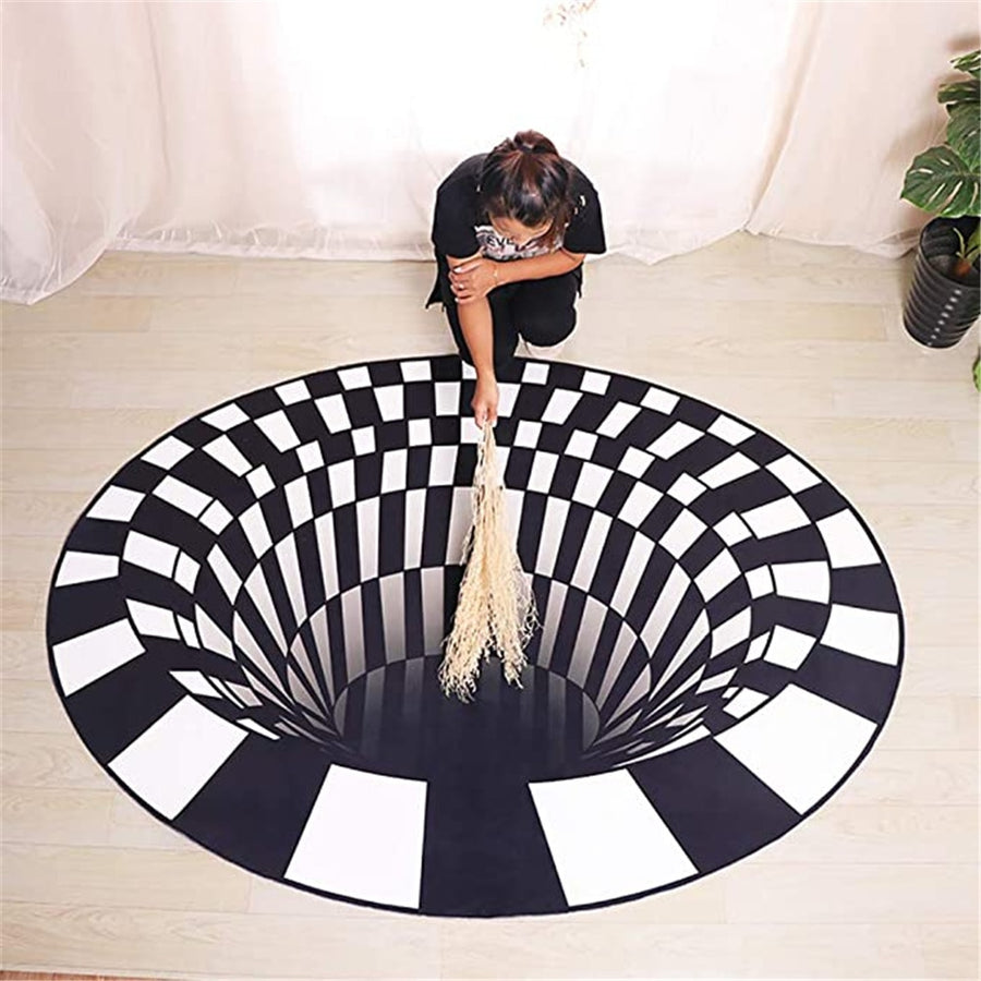 3D  Vortex Illusion Carpet