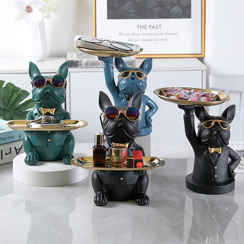 Cool Bulldog Sculpture Table Decoration