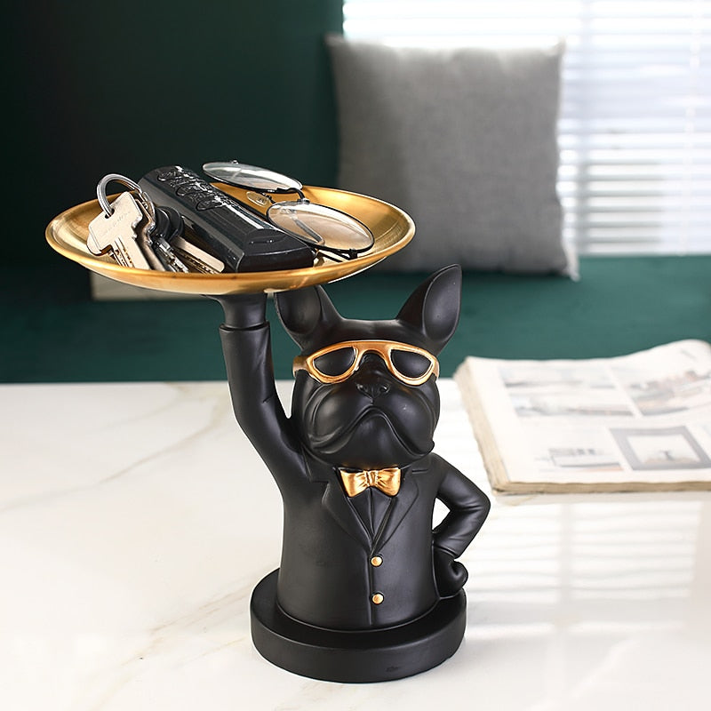 Cool Bulldog Sculpture Table Decoration
