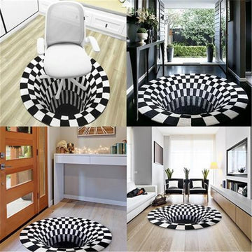 3D  Vortex Illusion Carpet