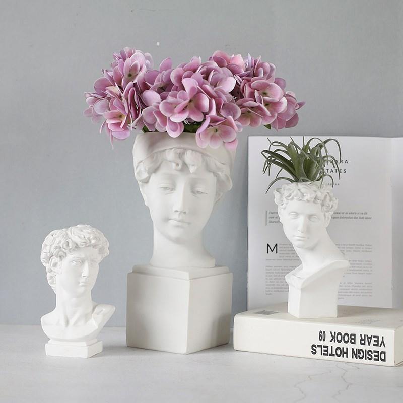 Human Head Decorative Vase - TwoProducts.net