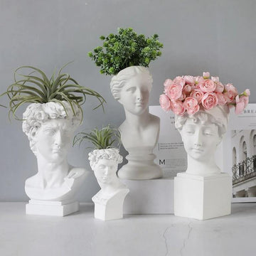 Human Head Decorative Vase - TwoProducts.net