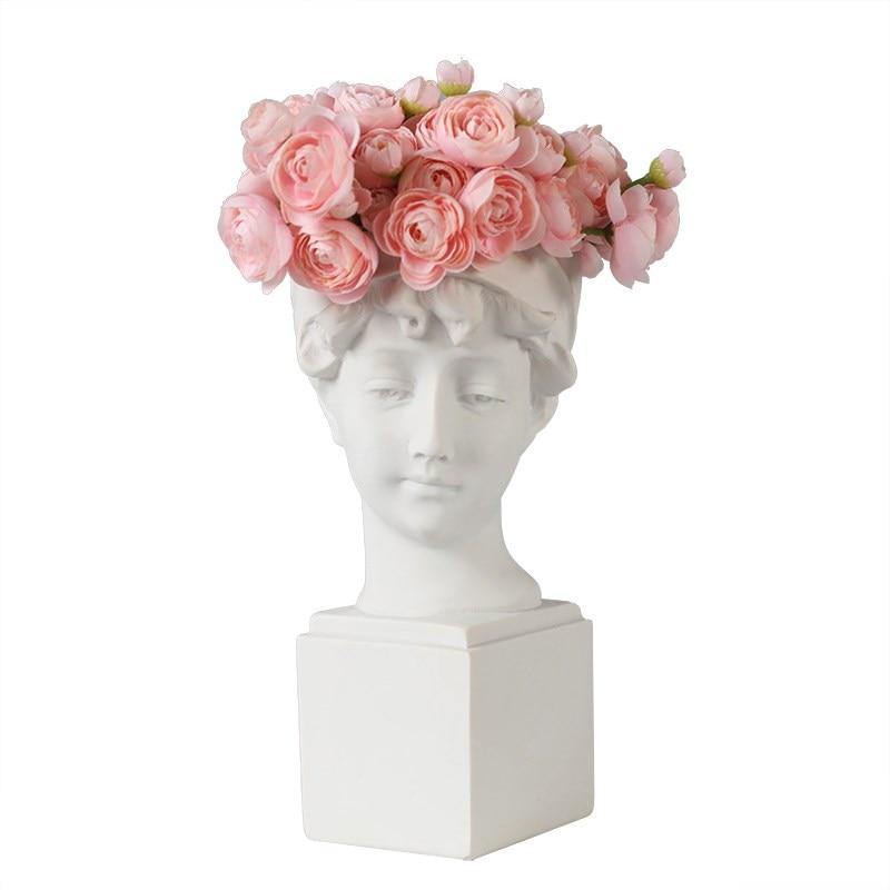 Human Head Decorative Vase - TwoProducts.net