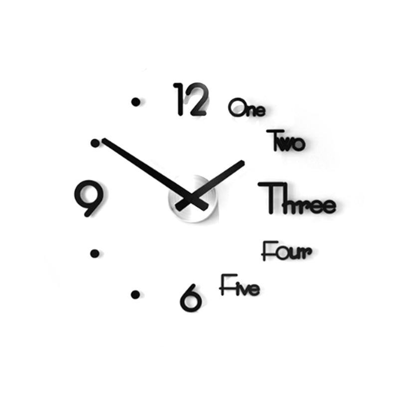 3D Acrylic Wall Clock Stickers - TwoProducts.net