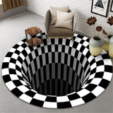 3D  Vortex Illusion Carpet