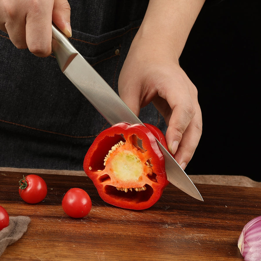 Stainless Steel Knife Set With Block {16 piece }