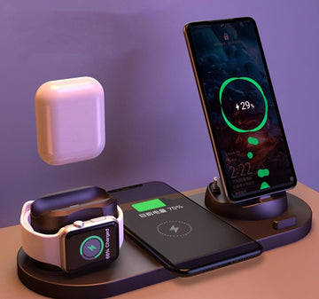6 in 1 Wireless Charger Dock Station