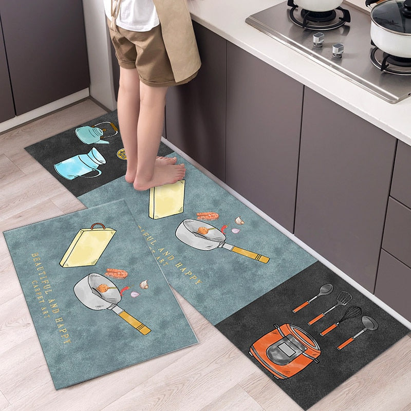 Floor Mat Carpet Kitchen and Bathroom