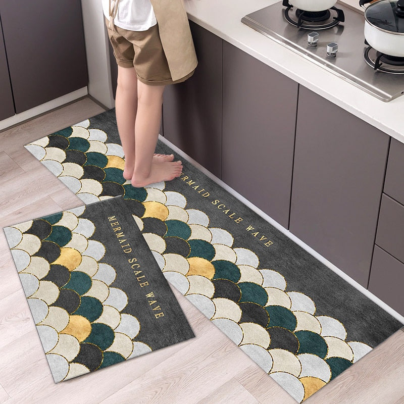 Kitchen Carpet, Strip Carpet, Large Lobster Pattern Kitchen Carpet Floor Mat,  Foot Protection Floor Mat, Soft Floor Mat, Washable Waterproof And Non-slip Kitchen  Carpets And Floor Mats - Temu